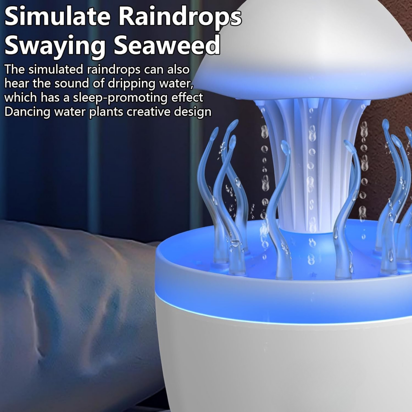 Colorful Jellyfish Raindrop Humidifier