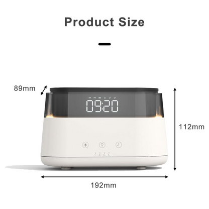 Flame Humidifier With Clock