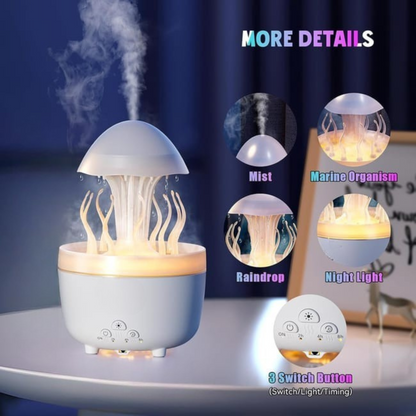 Colorful Jellyfish Raindrop Humidifier
