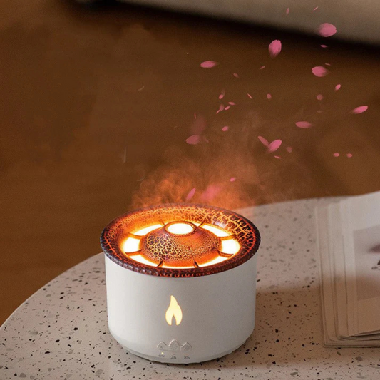 Two Color Spray Ring Volcano Humidifier